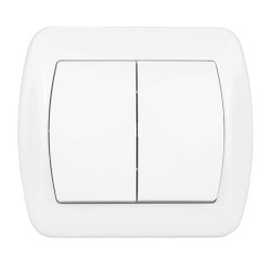Łącznik podwójny biały AW5/11 Akord Kontakt-Simon
