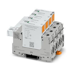 Ochrona przeciwprzepięciowa 275 V DC na szynę DIN Phoenix Contact Ogranicznik przepięć typu 2 80kA