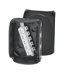 Skrzynka zaciskowa Polipropylen 77 x 180 x 130mm Czarny IP66 HENSEL