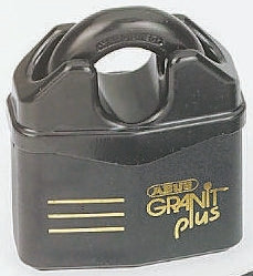 Wzmocniona kłódka średnica szekli: 14mm ABUS z kluczem W budynkach, na zewnątrz Stal Czarny