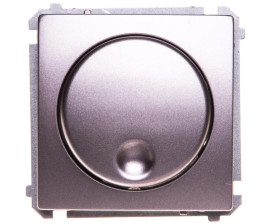 Simon Basic Ściemniacz naciskowo obrotowy (moduł) 20-500W 230V stal inox BMS9T.01/21