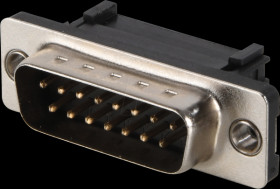 114-15-1-00-00-60 D-SUB plug, 15-pin, for IDC ribbon cable