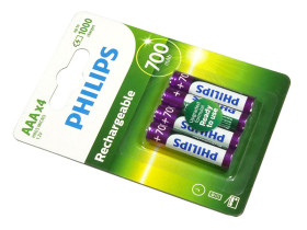 Akumulator R03 AAA 700mAh NiMH Philips (blister 4szt.)