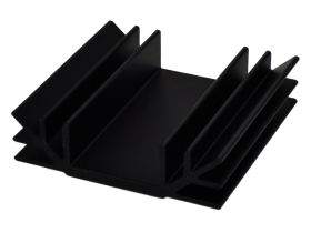 Radiator; A4463/7; czerniony; 70mm; U; 3,1K/W; 70mm; 19mm; Kęty