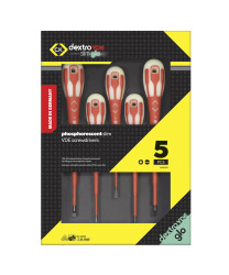 Zestaw wkrętaków CK Pozidriv, płaska 5 szt. długość całkowita 223 mm