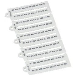 Płytka oznaczników kablowych szerokość 6mm 401-500 pozioma 039524 /1000szt.