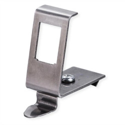 Adapter ROLINE na szynę DIN, pusty, na 1 złącze keystone