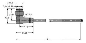 Turck 6604790 Złącze konfekcjonowane czujnika/aktuatora WSM52-10M, 1 szt.
