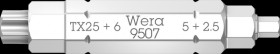 05073202001 4-in-1 bit, TORX, hexagon socket, 2.5 - 6 mm, TX 25