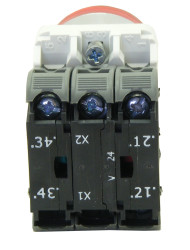 Kompletny układ przycisku 1 NO + 1 NC średnica wycięcia 22.5mm RS PRO