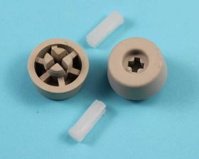 NÓŻKA BLOKOWANA 20x8mm FI 4,5mm SZARA