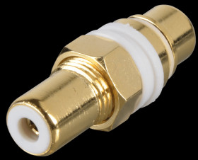 RCA adaptor, white