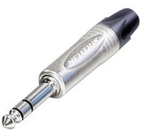 WJD6.3-NP3X Wtyk jack 6.3 stereo, srebrny Neutrik