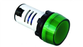 Kontrolka Sterownicza Led Zielona 12 V Ac/Dc