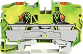 2-wire protective earth terminal, spring-clamp connection, 0.5-16 mm², 1 pole, green-yellow, 2210-1207