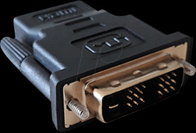 IADAP-HDMI-651 HDMI adapter, HDMI socket to DVI-D plug