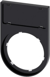 Ramka do etykiet zatrzaskiwanych 12,5x27mm czarna zaokrąglona otwór 22mm SIRIUS ACT 3SU1900-0AR10-0AA0