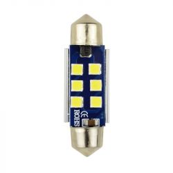 Żarówka samochodowa LED C5W 12V/24V (6xSMD3030)