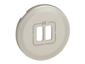CELIANE Plakietka gniazda zasilającego 2 x usb tytanowa 068556 LEGRAND