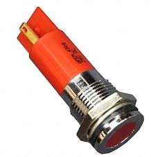 Signal light, 24 V (DC), red, 10 mcd, Mounting Ø 19 mm, pitch 1.25 mm, LED number: 1, Q19F1CXXR24E