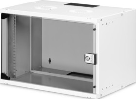 19 inch wall enclosure, 7 U, (W x H x D) 540 x 370 x 400 mm, sheet steel, gray, DN-49202