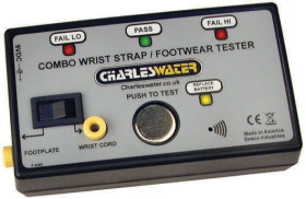Tester ESD Tak opasek stóp i nadgarstków LED, Desco Europe