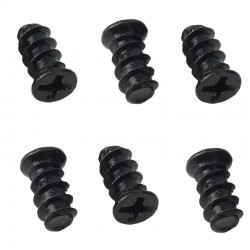 6x Śruba wentylatora M5 X 10mm gwiazdka czarna