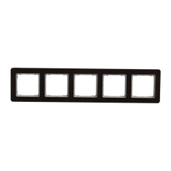 Ramka 5-krotna, wenge, efekt drewna, Sedna Elements SDD381805