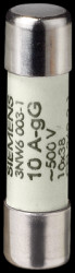 Microfuse 10 x 38 mm, 1 A, gG, 500 V (AC), 100 kA breaking capacity, 3NW6000-1