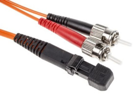 Kabel światłowodowy, średnica: 50/125μm, OM2 Wielomodowy, Pomarańczowy, MTRJ / ST