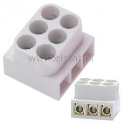 Listwa zaciskowa 3-torowa 2,5mm2 / 250V gwintowa