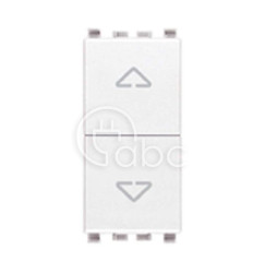 Łącznik roletowy 2P, 10AX, 1M, biały, 20060.B