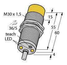 Czujnik indukcyjny Turck DTNI20U-M30-AP4X2, 10 - 65 V, 1 szt.