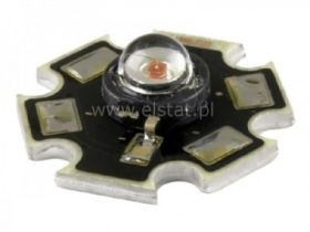 Led pomarańcz.przezr. 65lm + płytka PCB 3W / 700m