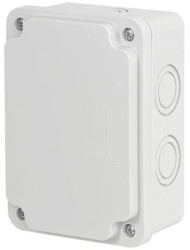 Puszka instalacyjna n/t ABS 120x80x55 biała IP65 PI.120X80X55