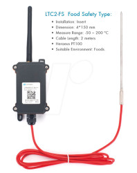 LTC2-FS LoRaWAN Temperature Transmitter, Food probe