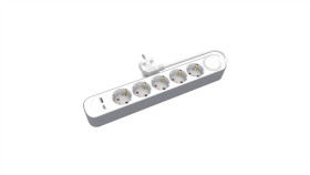 Przedłużacz Stały 5X Schuko Włącznik Oraz 1Xusb A 1Xusb C 3M...