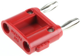 Adapter z wtykiem bananowym Męski Śruba typ Wtyk bananowy Czerwony 15A Fluke