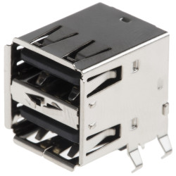 Złącze USB A Przewlekany Żeński 2-portowe