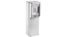 Rozdzielnia Budowlana Pusta 4 Mod.2 Gniazda Bez Otworów Szara Ec69001