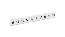Taśma Oznaczników Złączek /11-20/ Ponacinana Biała Zbf 5 Cus Opis 11-20...