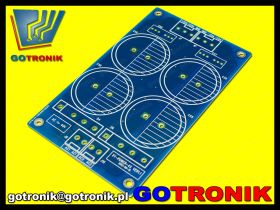 Symetryczny zasilacz niestabilizowany - płytka drukowana PCB