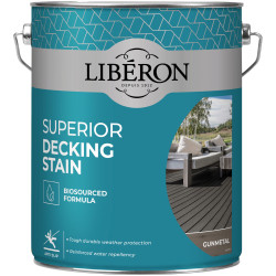 Liberon 126132 Superior Decking Stain Gun Metal 5 litre