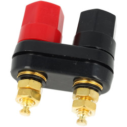 Gniazdo bananowe podwójne montażowe