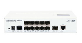 Switch 1x RJ45 1000Mb/s, 1x SFP+, 10x SFP MikroTik CRS212-1G-10S-1S+IN