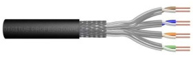 Kabel teleinformatyczny S/FTP kat.7 PE zewnętrzny suchy czarny Fca DK-1741-V-1-OD /100m/