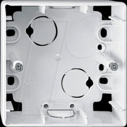 519119 Surface-mounted housing - 1-way, glossy, polar white, 1-M, ATELI
