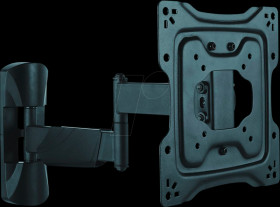 17.99.1143 TV wall bracket, tilting, swivelling, black, 25 kg