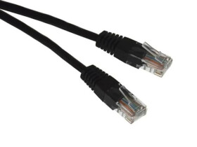 Kabel patchcord UTP5 0,5m czarny