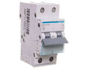 Wyłącznik nadprądowy 2P C 1A 6kA AC MCN201E